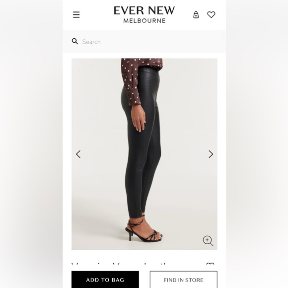 Ever New (Forever New) Veronica Vegan Leather Leggings - Picture 3 of 14